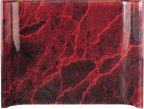 6" x 4" Red Marble Acrylic Crescent