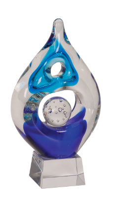 8 1/2" Winner Art Glass