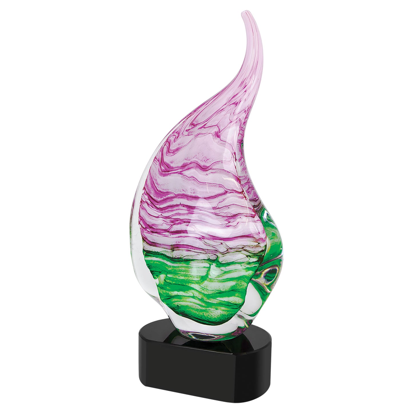 Pink/Green Art Glass