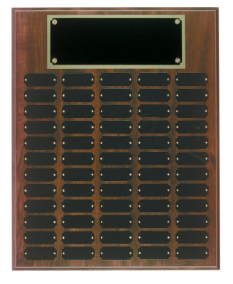 Cherry Finish Perpetual Plaque with 60 Plates