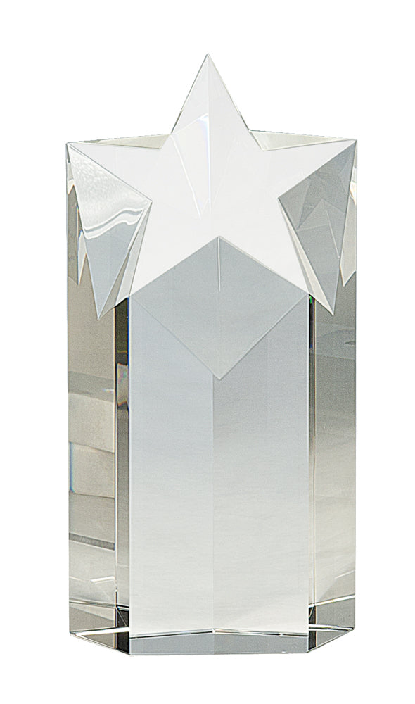 8" Crystal Star Column