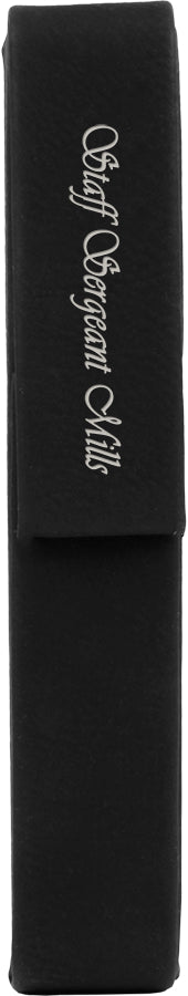 Black/Silver Leatherette Single Pen Case