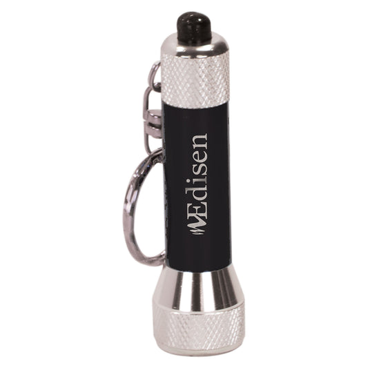 Black 5-LED Flashlight Keychain