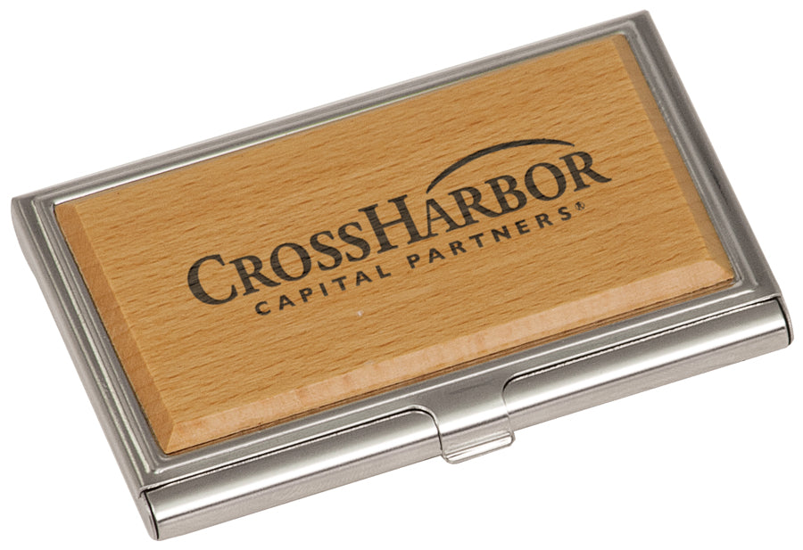 Metal/Wood Business Card Case