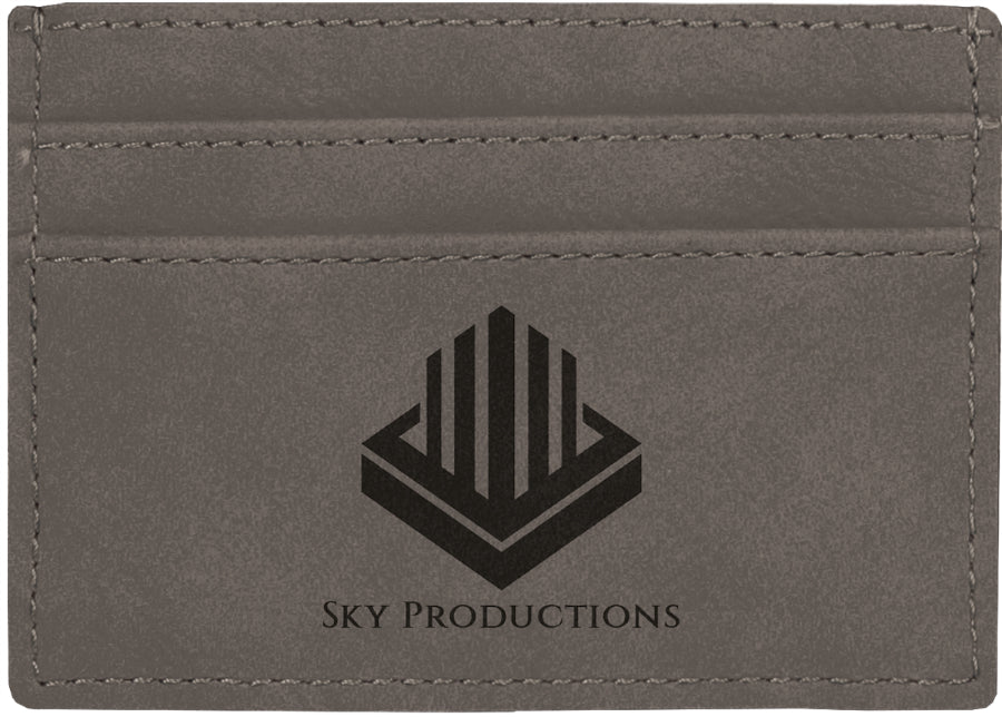 Gray Leatherette Money Clip