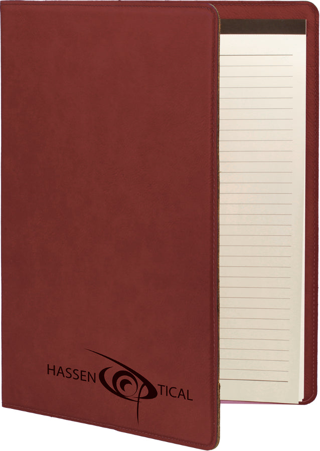 Rose' Small Leatherette Portfolio with Notepad