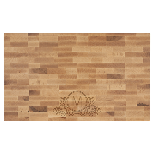 22" x 13" x 1 1/2" Maple Butcherblock Cutting Board