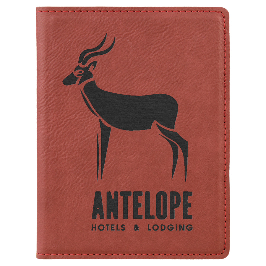 Rose' Leatherette Passport Holder