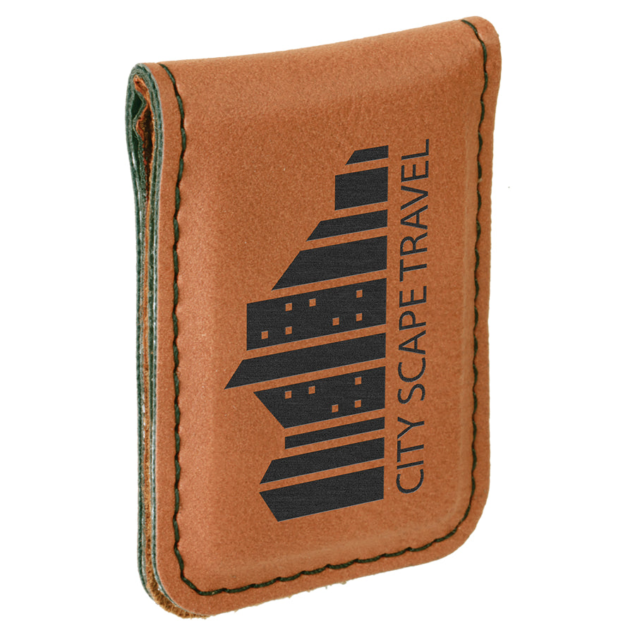 Rawhide Laserable Leatherette Money Clip