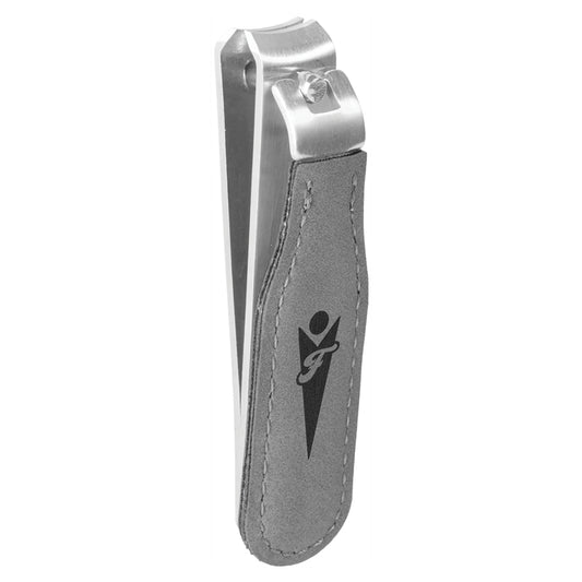 Gray Leatherette Nail Clipper