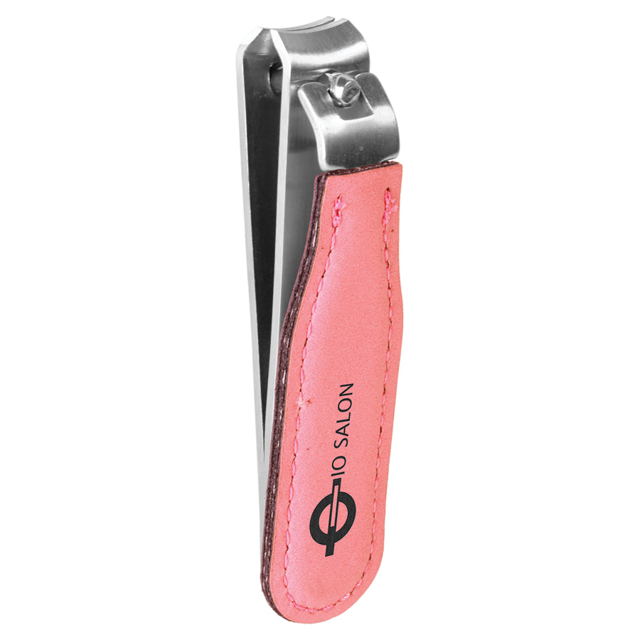 Pink Leatherette Nail Clipper