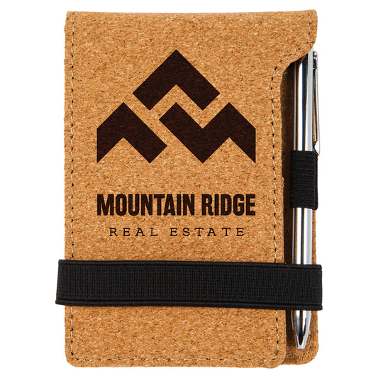 Cork Mini Notepad & Pen Set