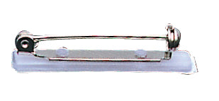 Clear Plastic Top-Opening Pin for Badges