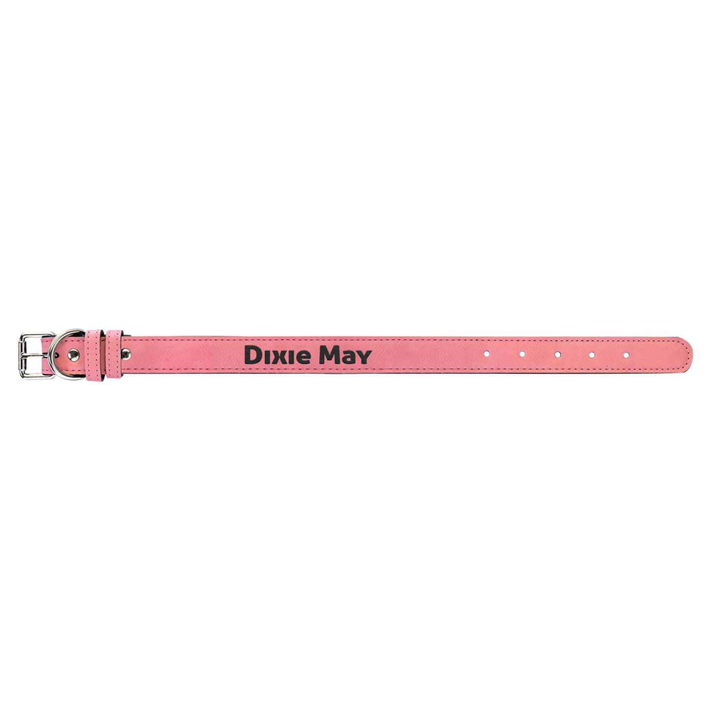 Pink Small Leatherette Dog Collar