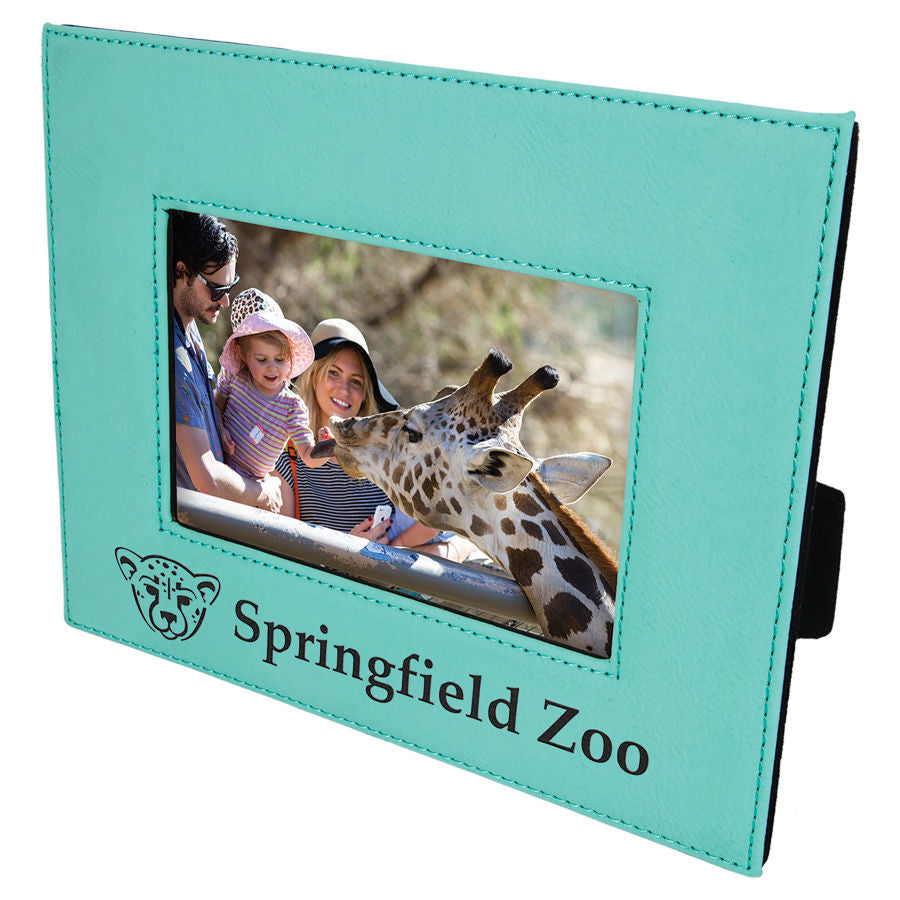 Teal 4" x 6" Leatherette Photo Frame