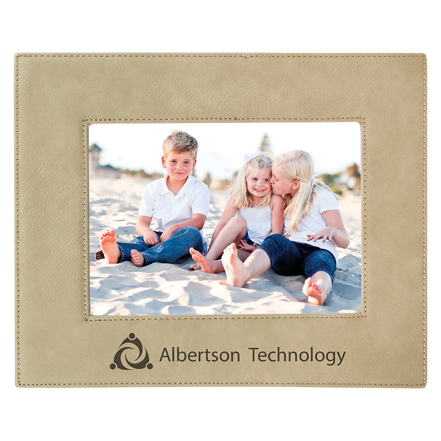 Light Brown 5" x 7" Leatherette Photo Frame