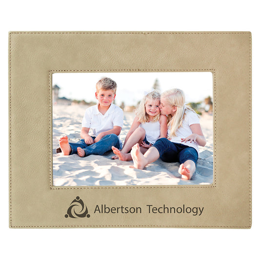 Light Brown 5" x 7" Leatherette Photo Frame