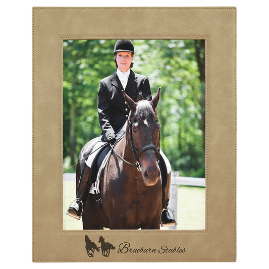 Light Brown 8" x 10" Leatherette Photo Frame