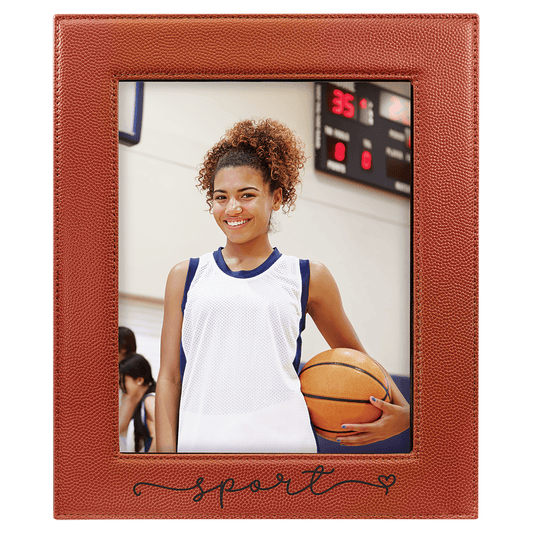 8" x 10" Basketball Leatherette Photo Frame