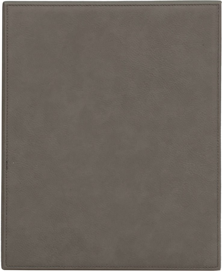 Gray 9" x 12" Laserable Leatherette Plaque