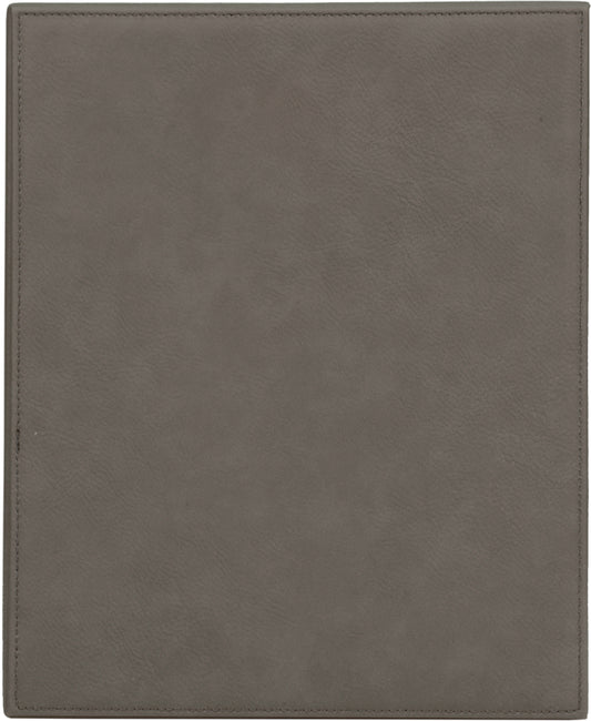 Gray 9" x 12" Laserable Leatherette Plaque