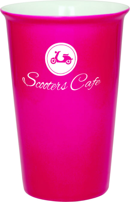 Pink 14 oz. Ceramic Latte Mug