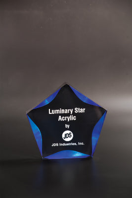 7"  Black & Blue Luminary Premier Acrylic