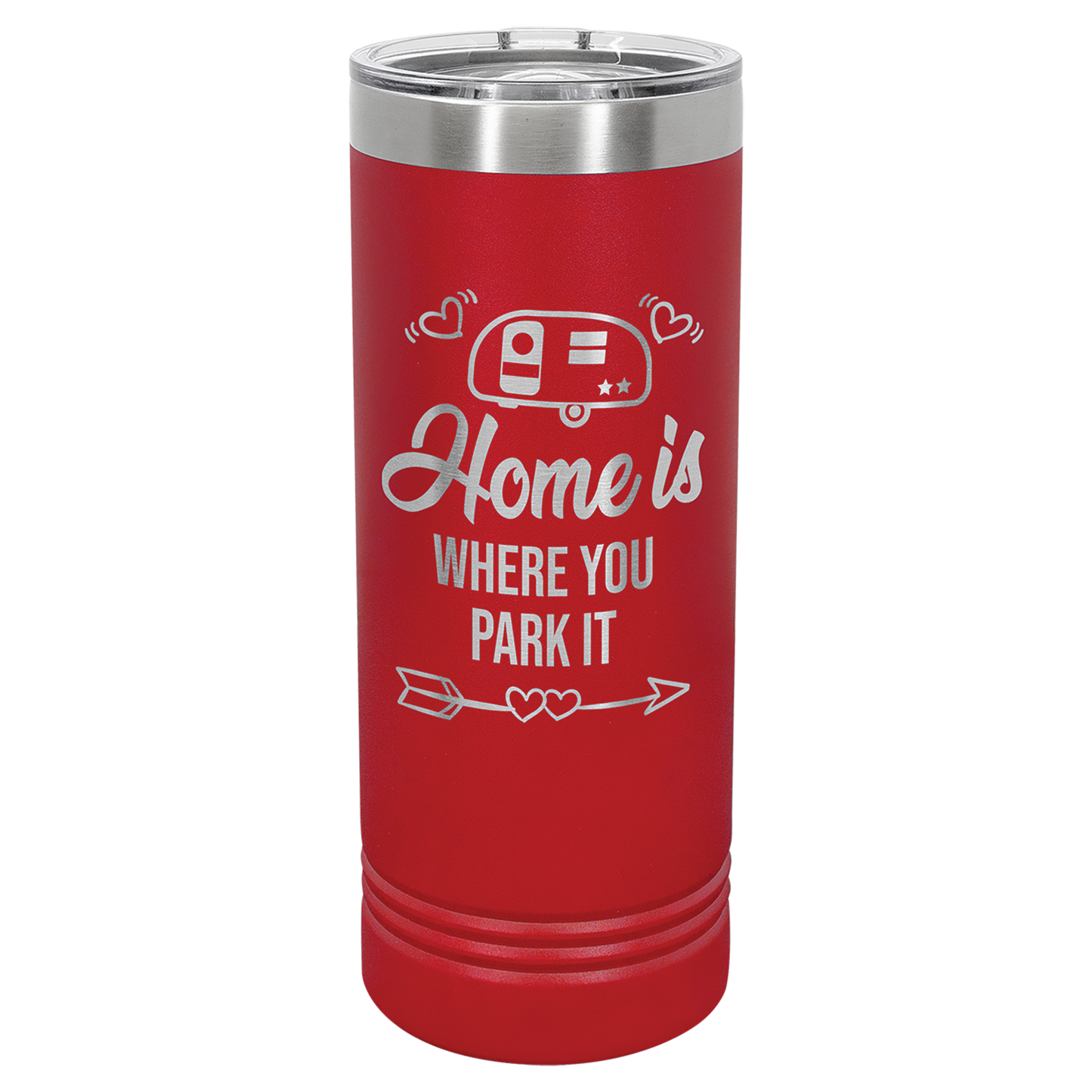 Red 22 oz. Polar Camel Skinny Tumbler with Slider Lid