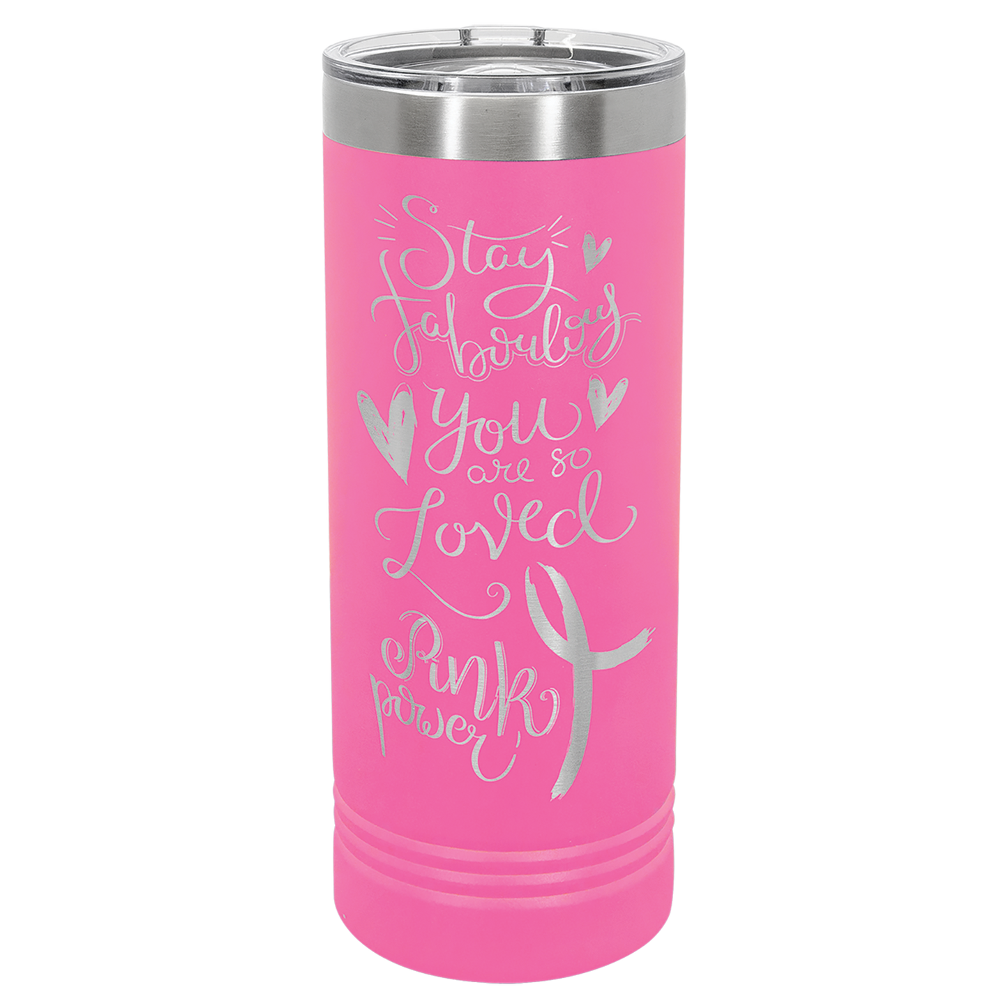 Pink 22 oz. Polar Camel Skinny Tumbler with Slider Lid