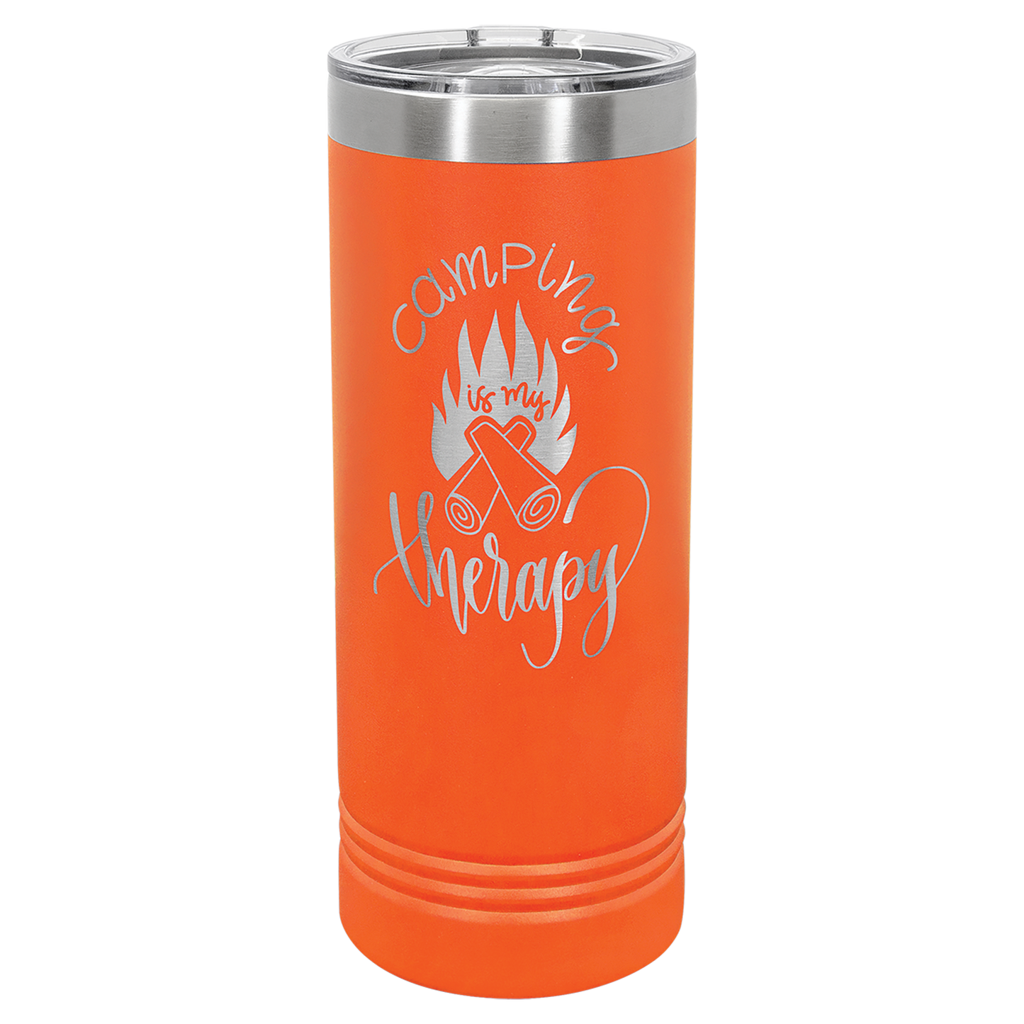 Orange 22 oz. Polar Camel Skinny Tumbler with Slider Lid