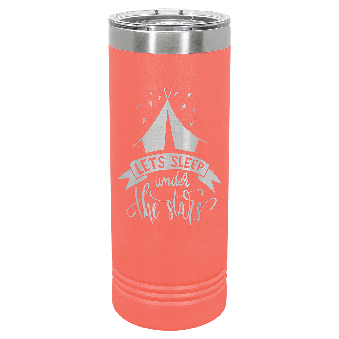 Coral 22 oz. Polar Camel Skinny Tumbler with Slider Lid