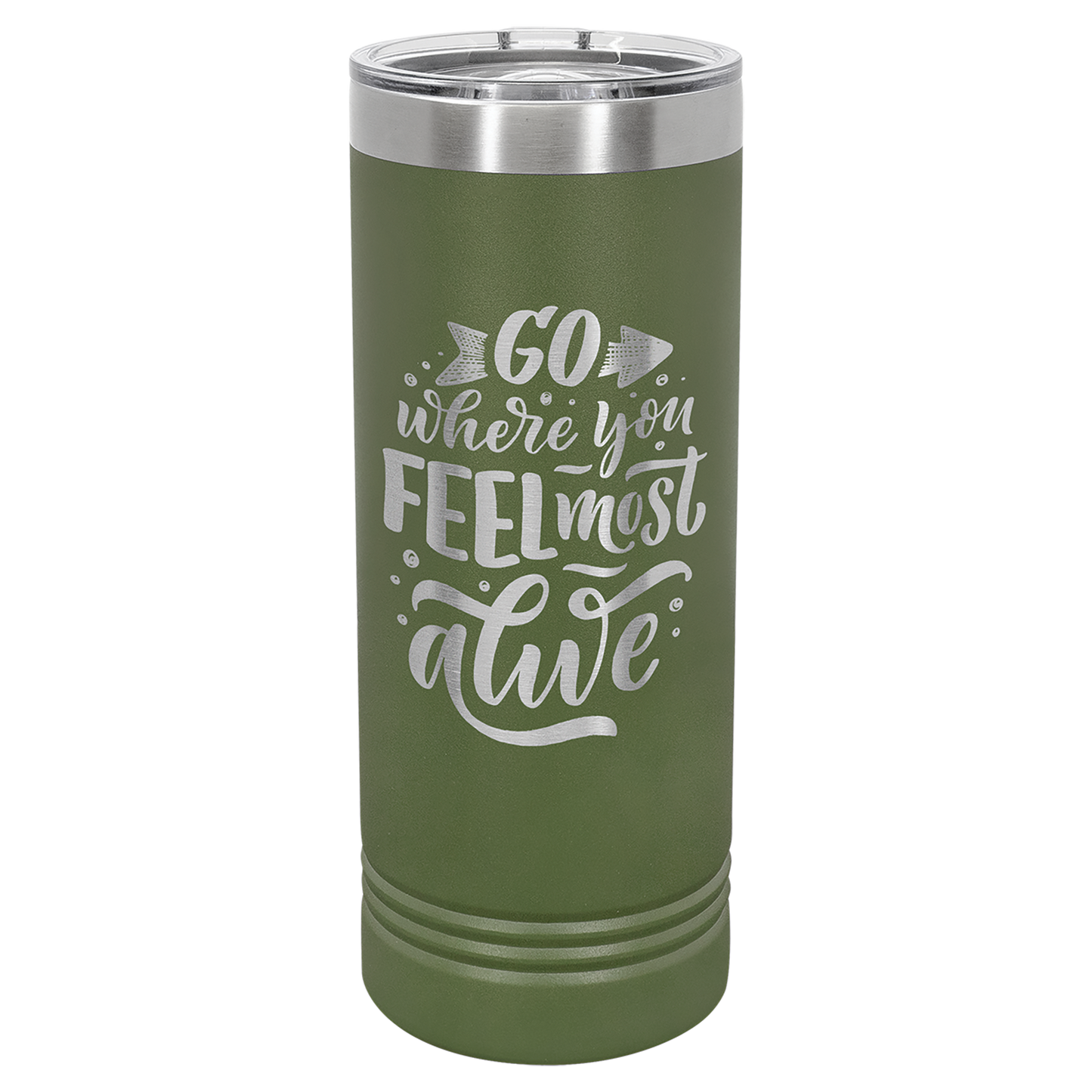 Olive Green 22 oz. Polar Camel Skinny Tumbler