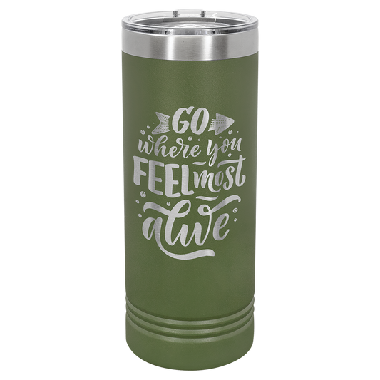 Olive Green 22 oz. Polar Camel Skinny Tumbler