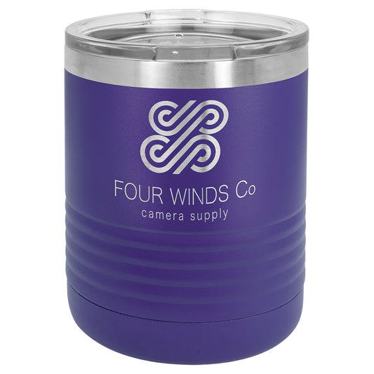 Purple 10 oz. Polar Camel Ringneck Tumbler with Clear Lid