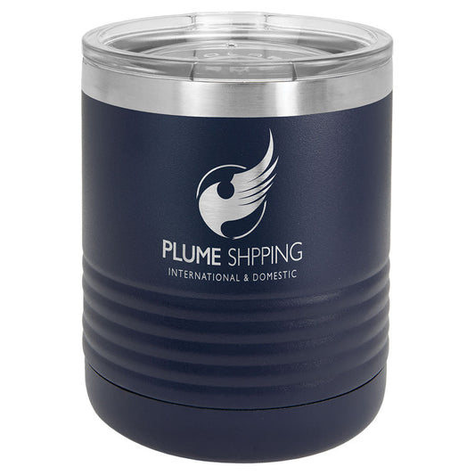 Navy Blue 10 oz. Polar Camel Ringneck Tumbler with Clear Lid