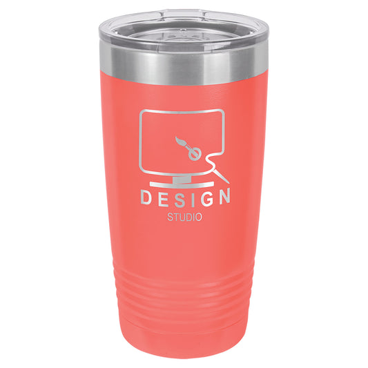 Coral 20 oz. Polar Camel Ringneck Tumbler with Clear Lid