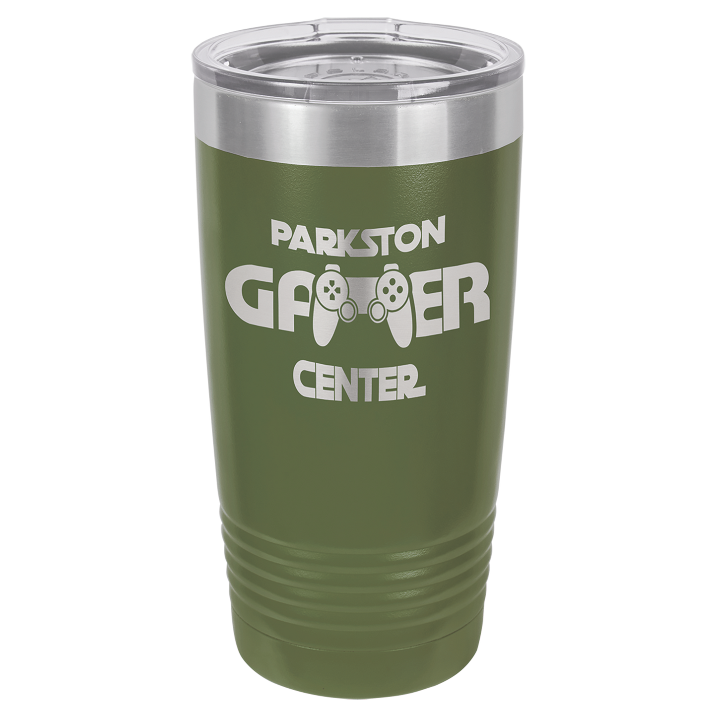 Olive Green 20 oz. Polar Camel Ringneck Tumbler with Clear Lid