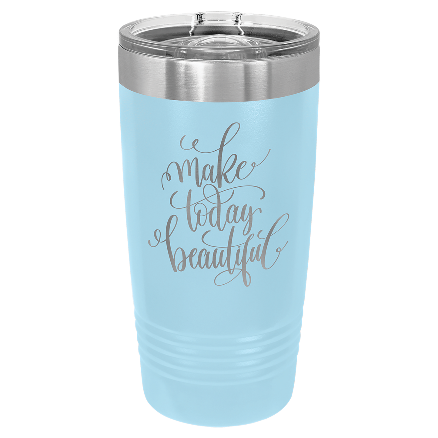 Light Blue 20 oz. Polar Camel Ringneck Tumbler with Slider Lid