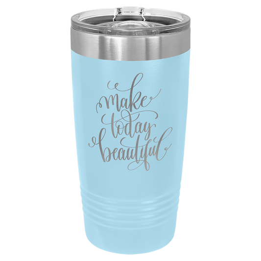 Light Blue 20 oz. Polar Camel Ringneck Tumbler with Slider Lid