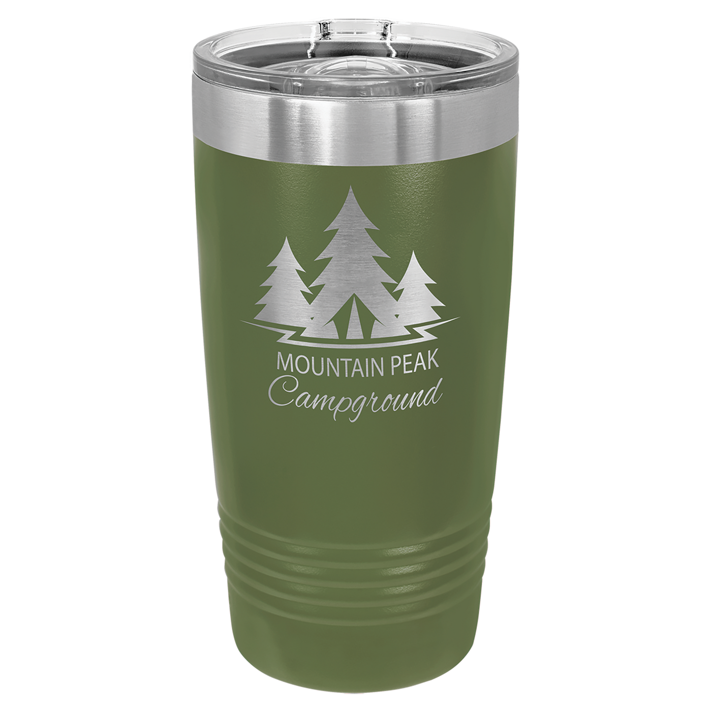 Olive Green 20 oz. Polar Camel Ringneck Tumbler with Slider Lid