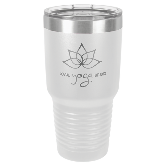 White 30 oz. Polar Camel Ringneck Tumbler with Lid