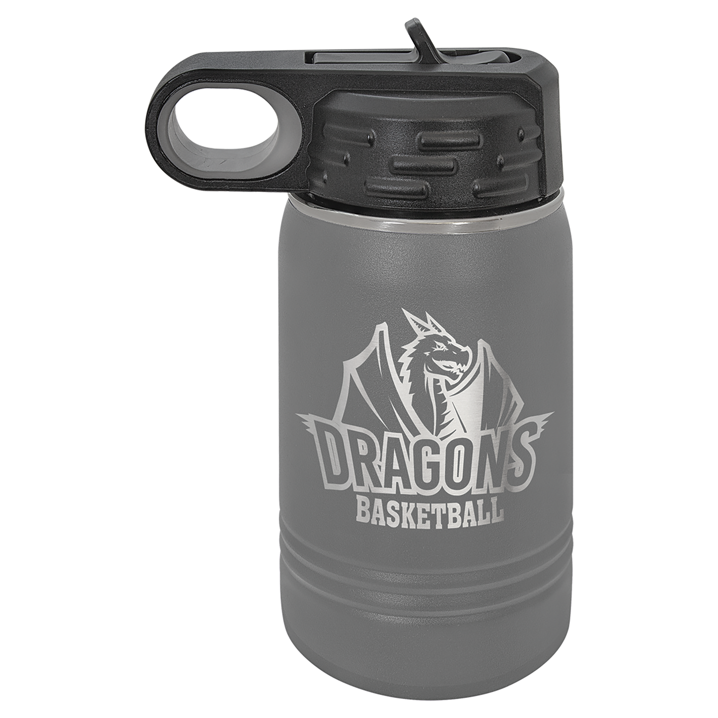 Dark Gray 12 oz. Polar Camel Water Bottle