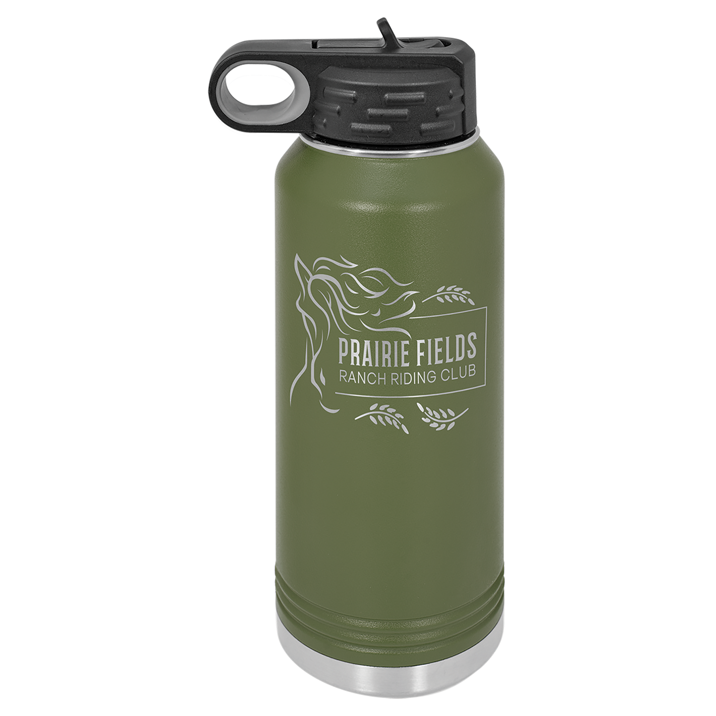 Olive Green 32 oz. Polar Camel Powder Coated Water Bottle