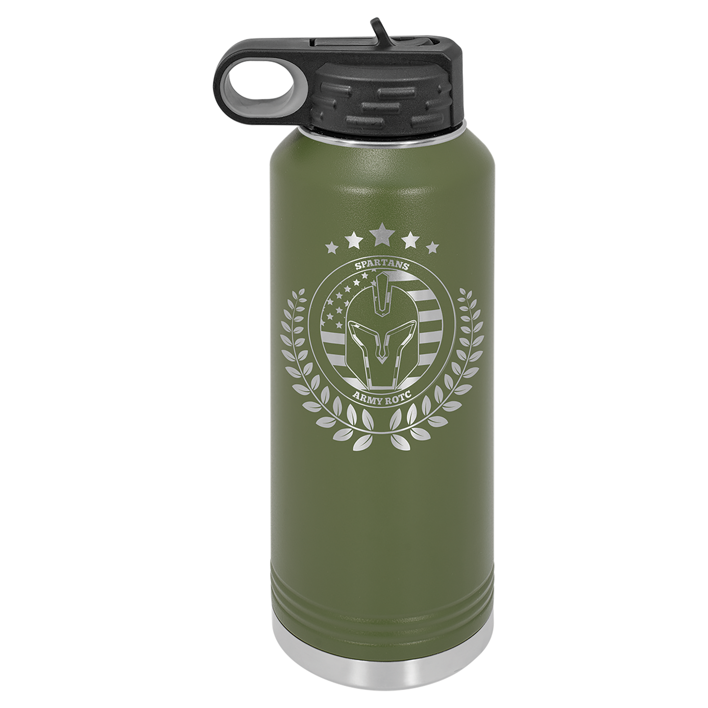 Olive Green 40 oz. Polar Camel Powder Coated Water Bottle