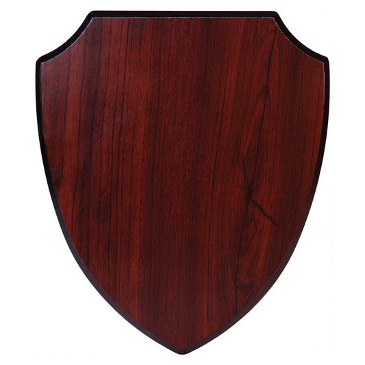7 1/4" x 8 3/4" Rosewood Piano Finish Shield Plaque