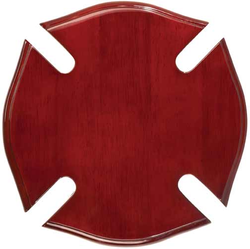 14" x 14" Rosewood Piano Finish Maltese Cross Plaque