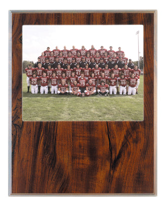 10 1/2" x 13" Cherry Finish Plaque with 8" x 10" Slide-In Photo Frame