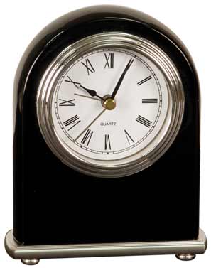Black Arch Desk Clock