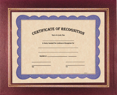 Burgundy Z7 Certificate Holder